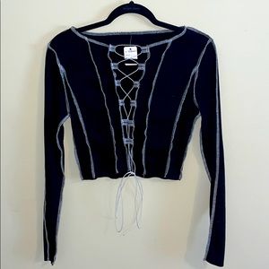 Crisscross Reverse Seam Top